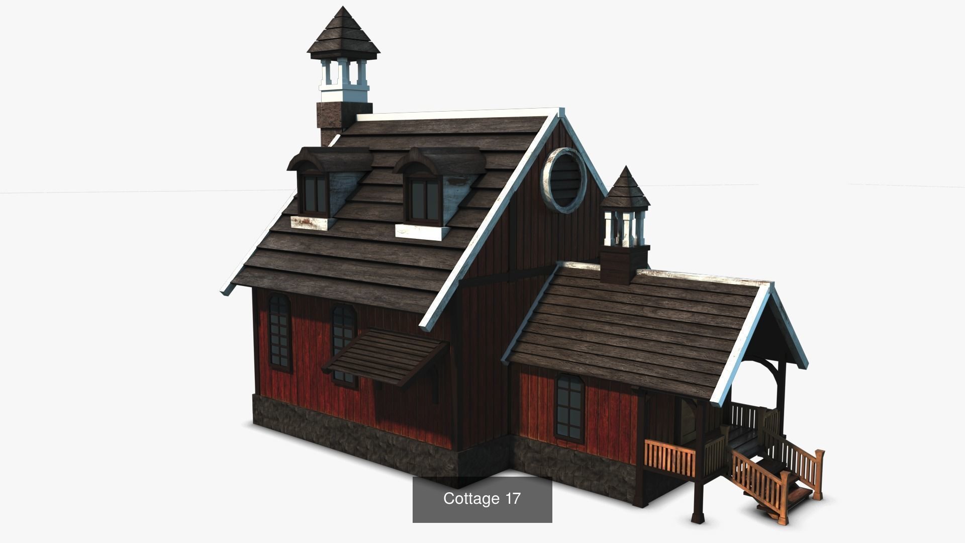 Cottage Set house 3D Model Collection_75