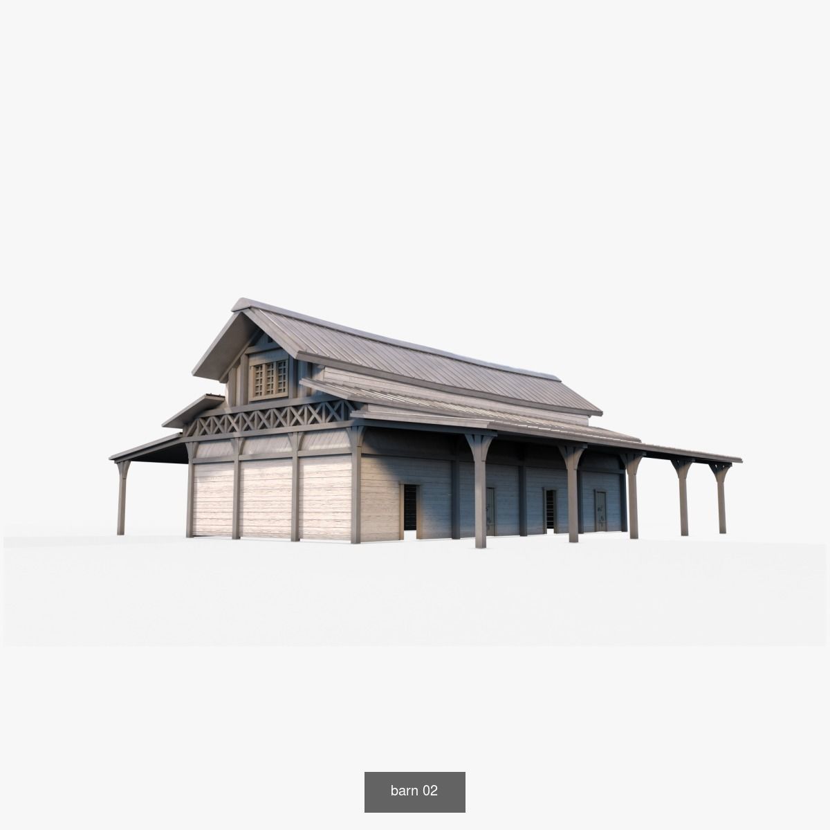Cottage Set house 3D Model Collection_45