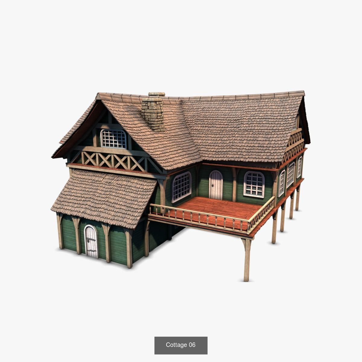 Cottage Set house 3D Model Collection_54