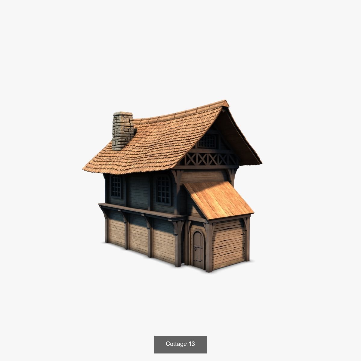 Cottage Set house 3D Model Collection_68