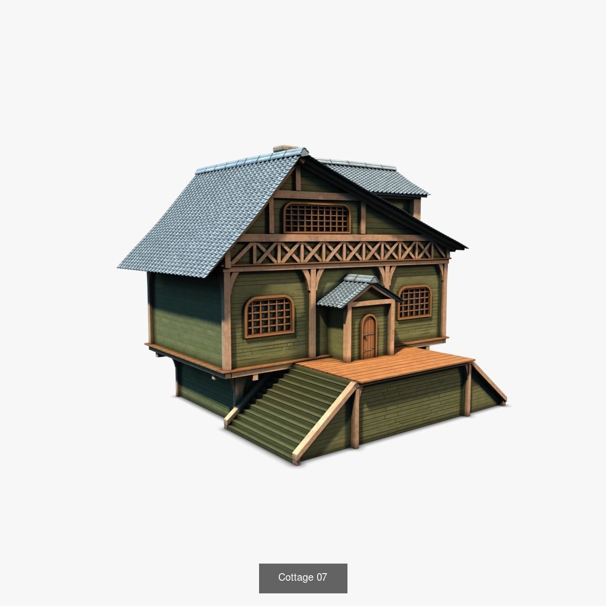 Cottage Set house 3D Model Collection_56