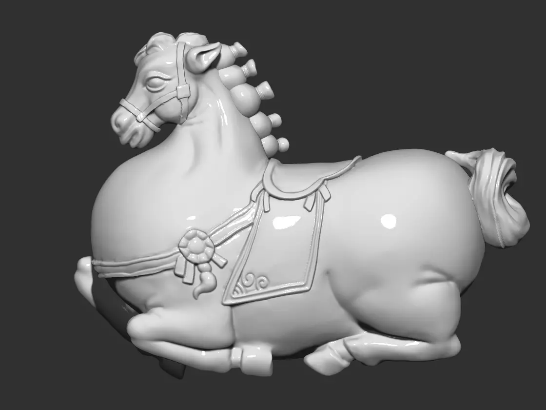 horse 3D print model_0