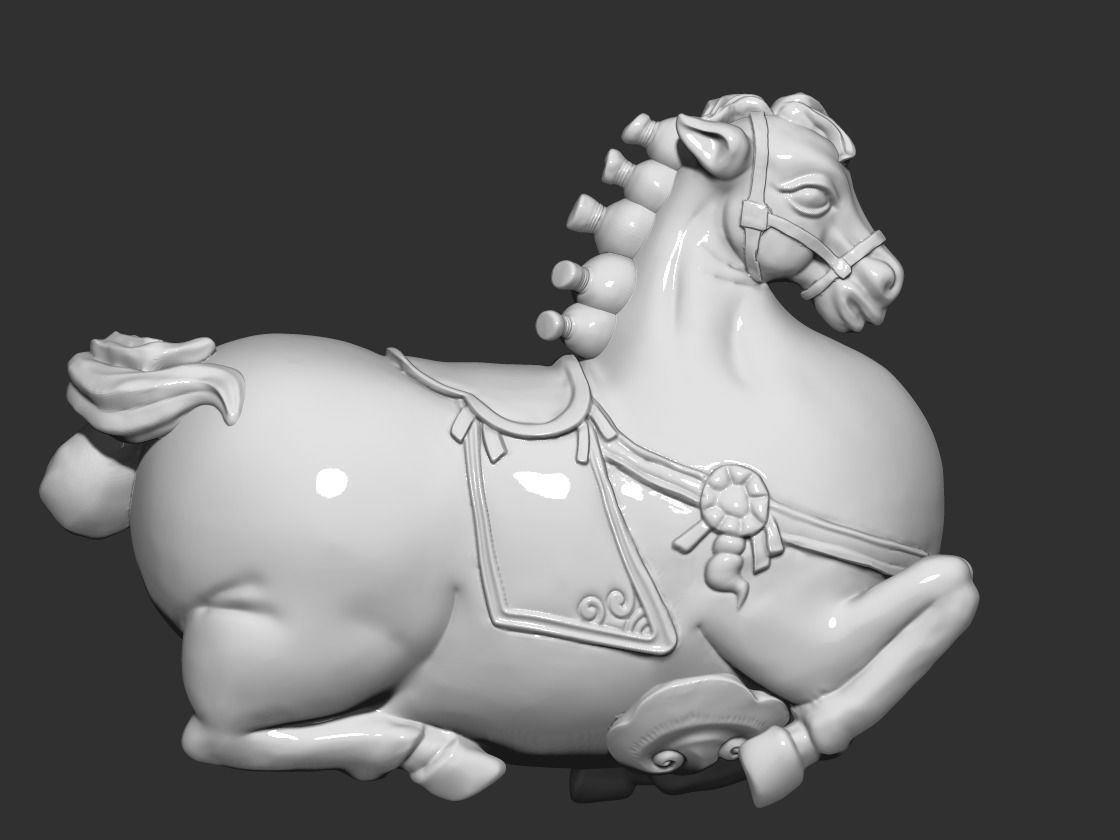 horse 3D print model_2