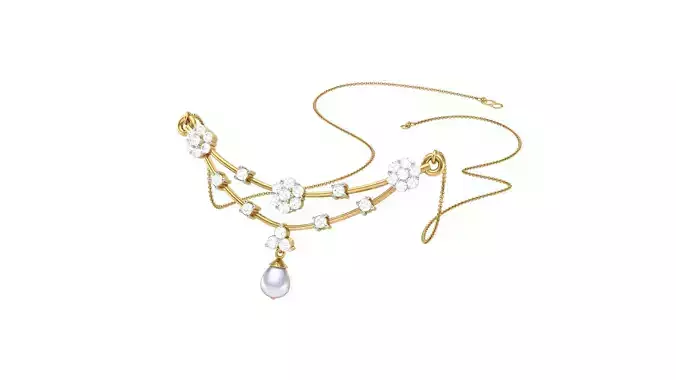 Women Necklace Pendants 3dm STL OBJ FBX Renders Details