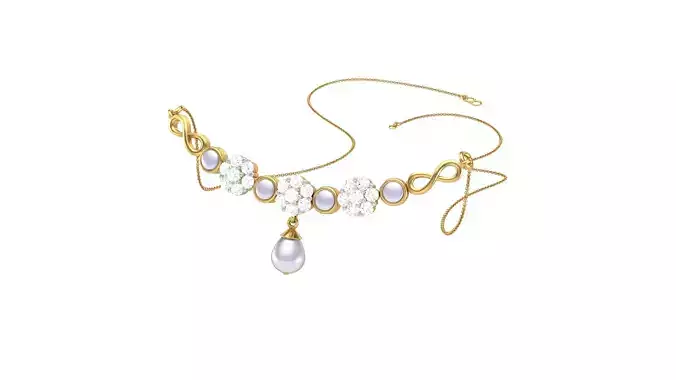 Women Necklace Pendants 3dm STL OBJ FBX Renders Details