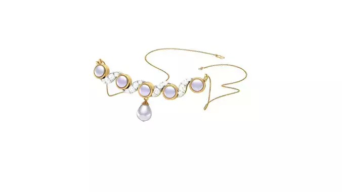 Women Necklace Pendants 3dm STL OBJ FBX Renders Details