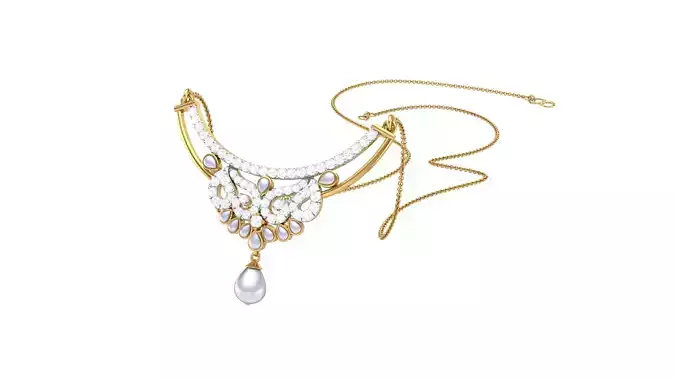 Women Necklace Pendants 3dm STL OBJ FBX Renders Details