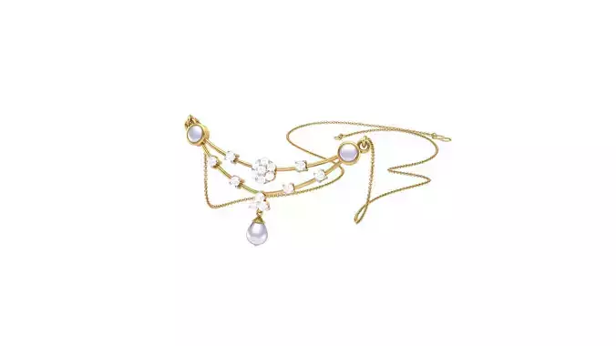 Women Necklace Pendants 3dm STL OBJ FBX Renders Details