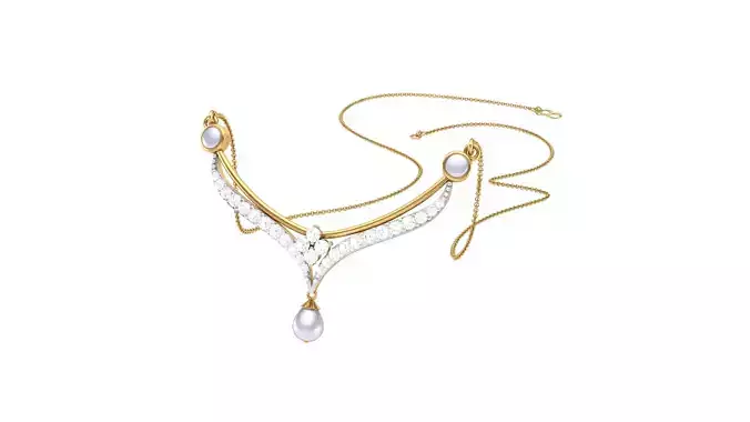 Women Necklace Pendants 3dm STL OBJ FBX Renders Details