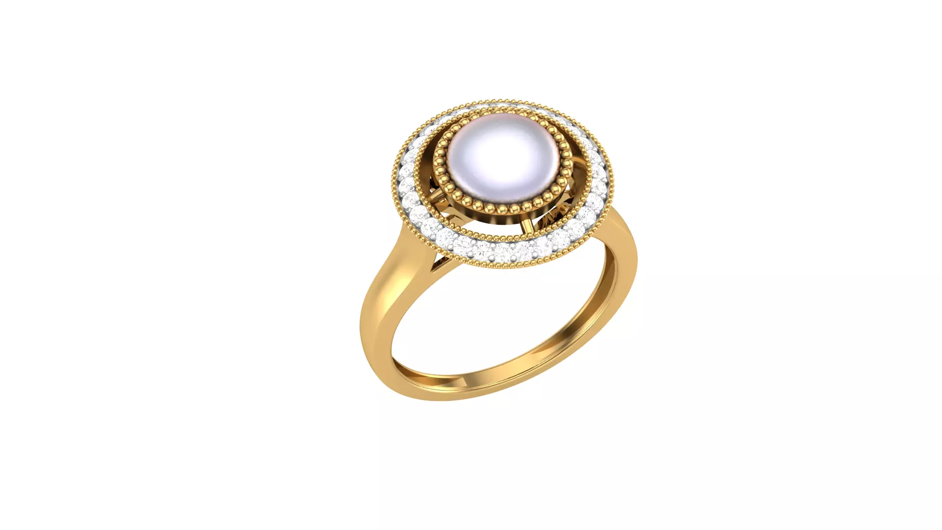 Solitaire Wedding Engagement Women Ring 3D print model_0