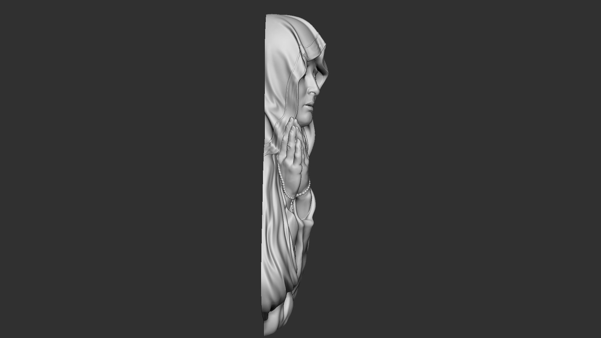 Mother Maria bas-relief 03 3D print model_18