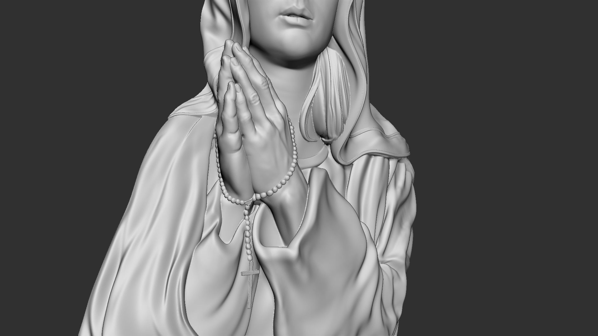 Mother Maria bas-relief 03 3D print model_10
