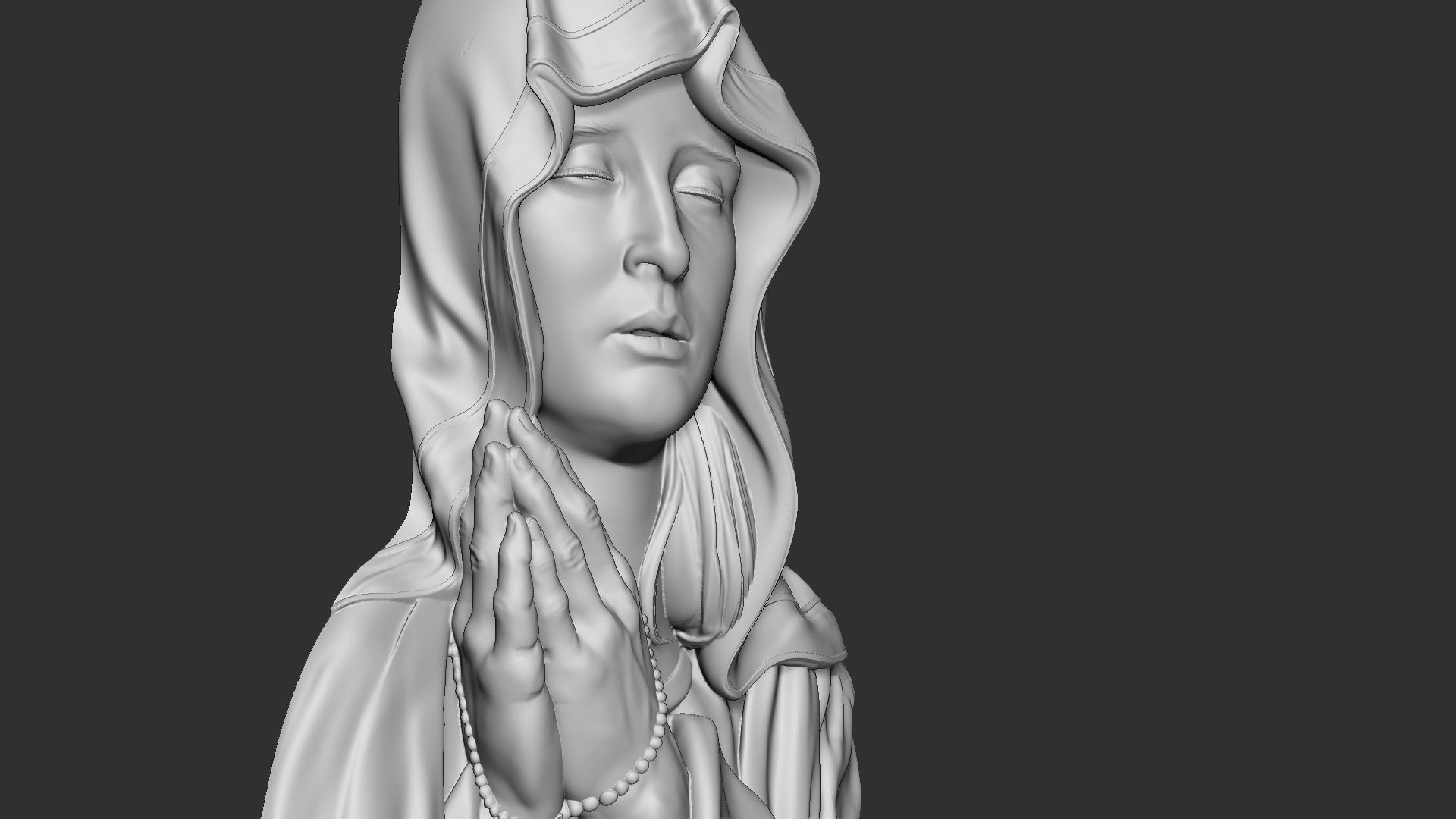 Mother Maria bas-relief 03 3D print model_19