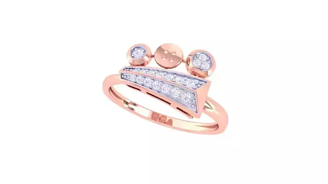 Women Wedding Engagement Ring 3dm STL OBJ FBX Renders Details
