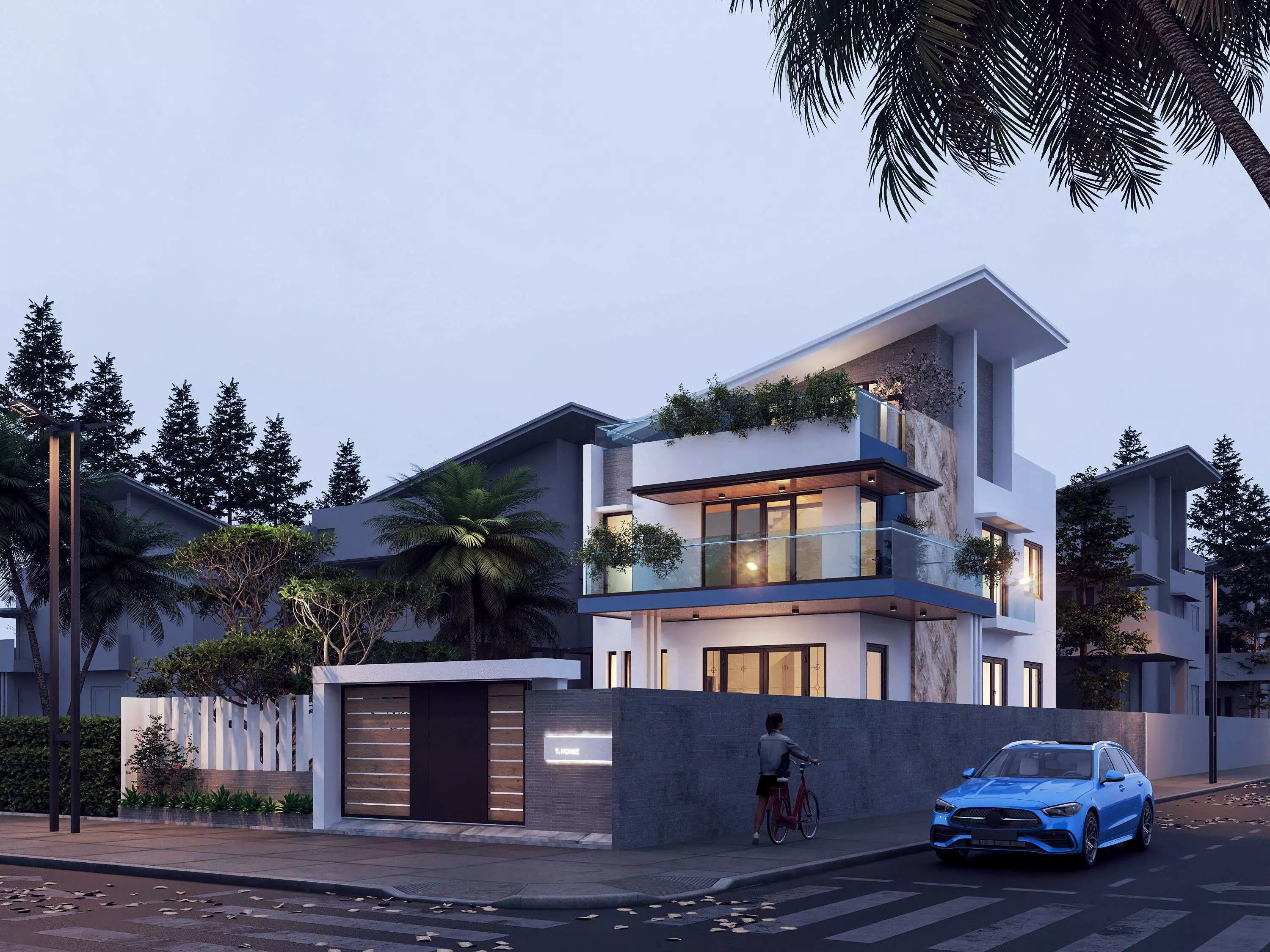 House - Full texture - lighting - proxy in Sketchup and Vray 6  3D model_0