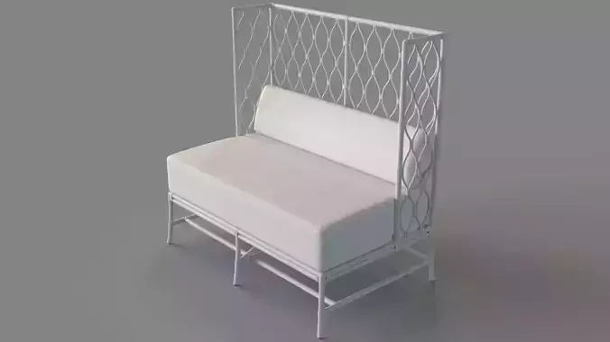 Ambrose Banquette Bench White