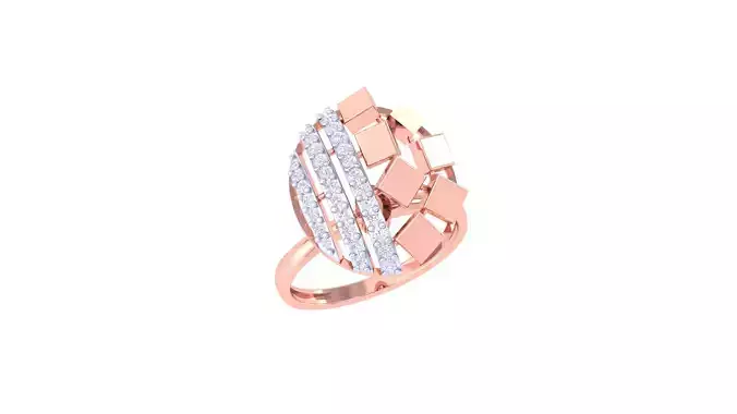 Women Wedding Engagement Ring 3dm STL OBJ FBX Renders Details