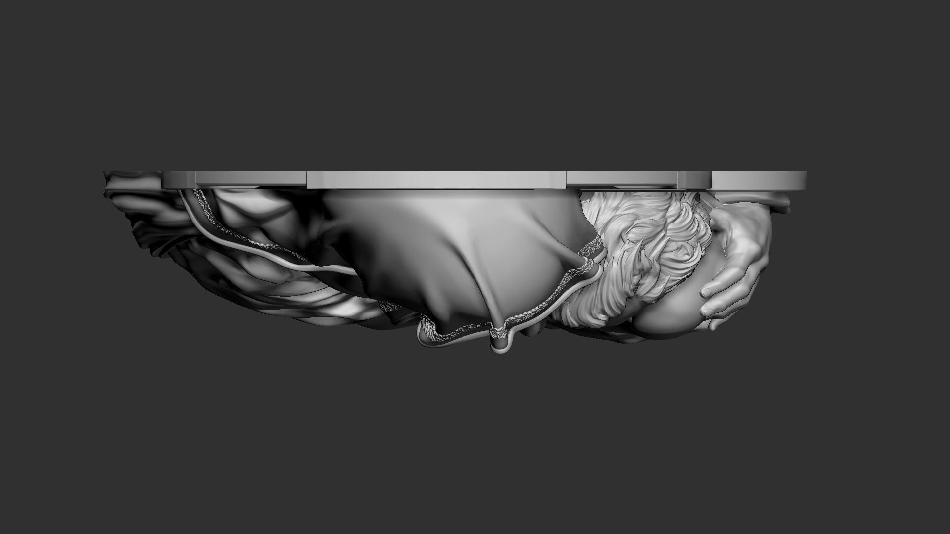 Mother Maria bas-relief 04 3D print model_22