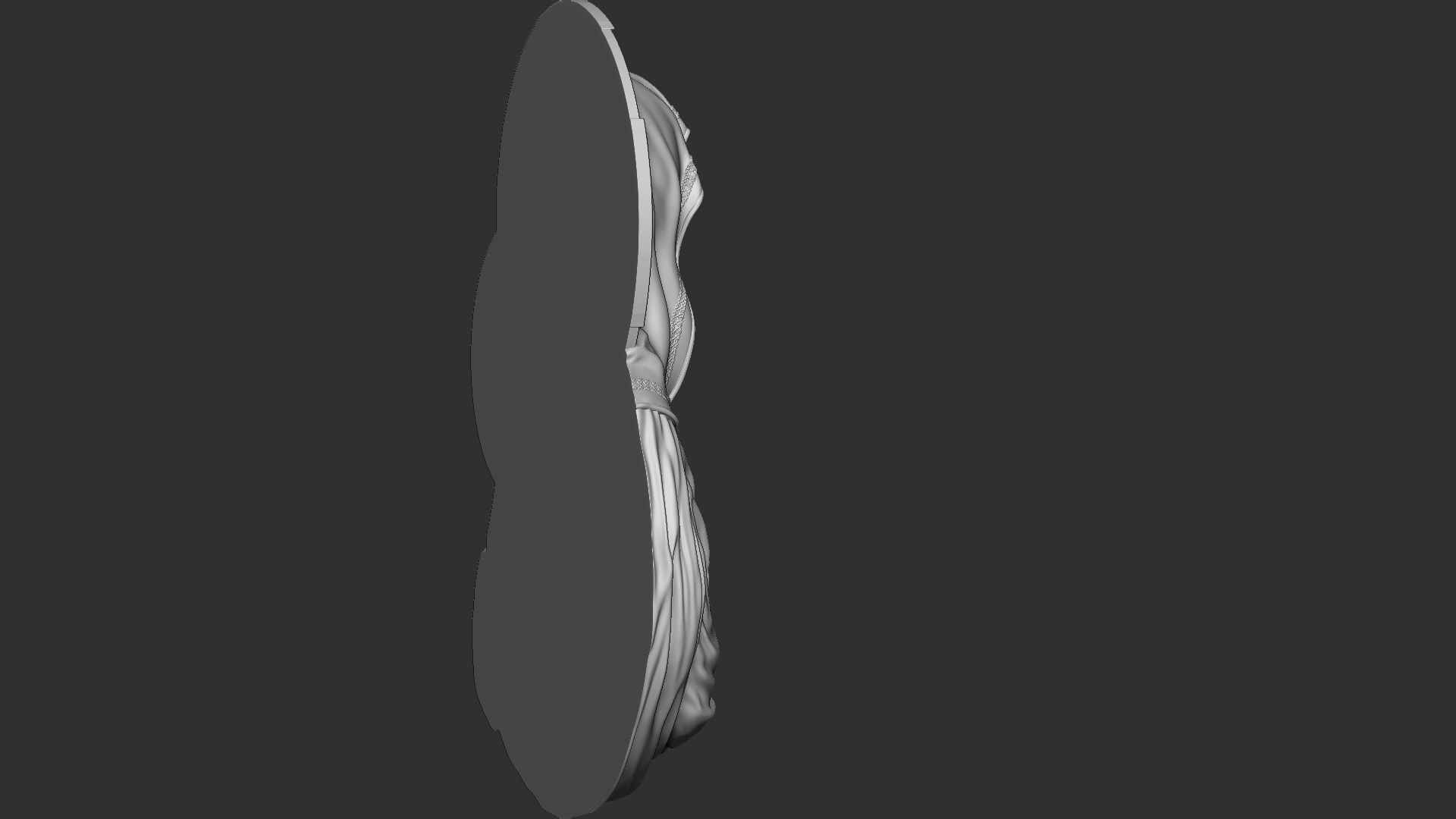 Mother Maria bas-relief 04 3D print model_14