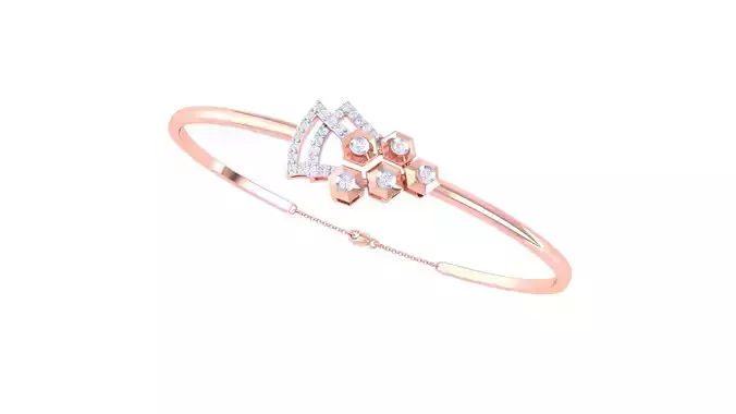 Women Bangle Bracelet 3dm STL OBJ FBX Renders Details