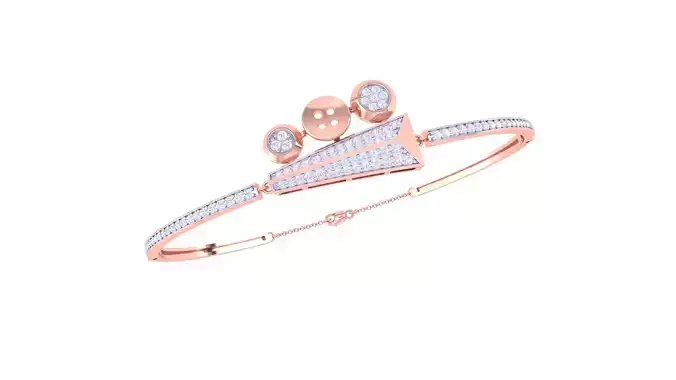 Women Bangle Bracelet 3dm STL OBJ FBX Renders Details