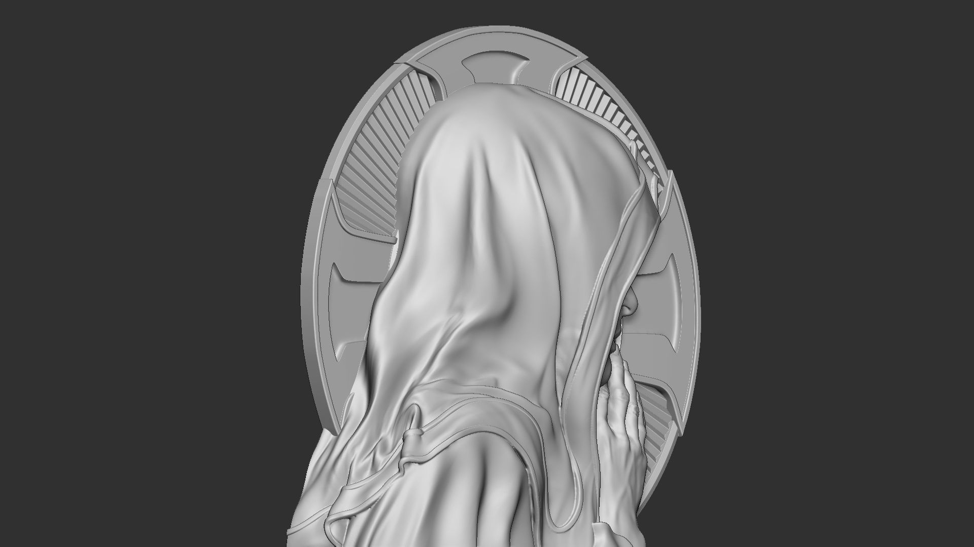 Mother Maria bas-relief 05 3D print model_18