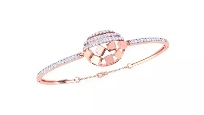Women Bangle Bracelet 3dm STL OBJ FBX Renders Details