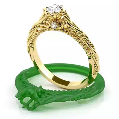 Vintage Style Diamond Ring