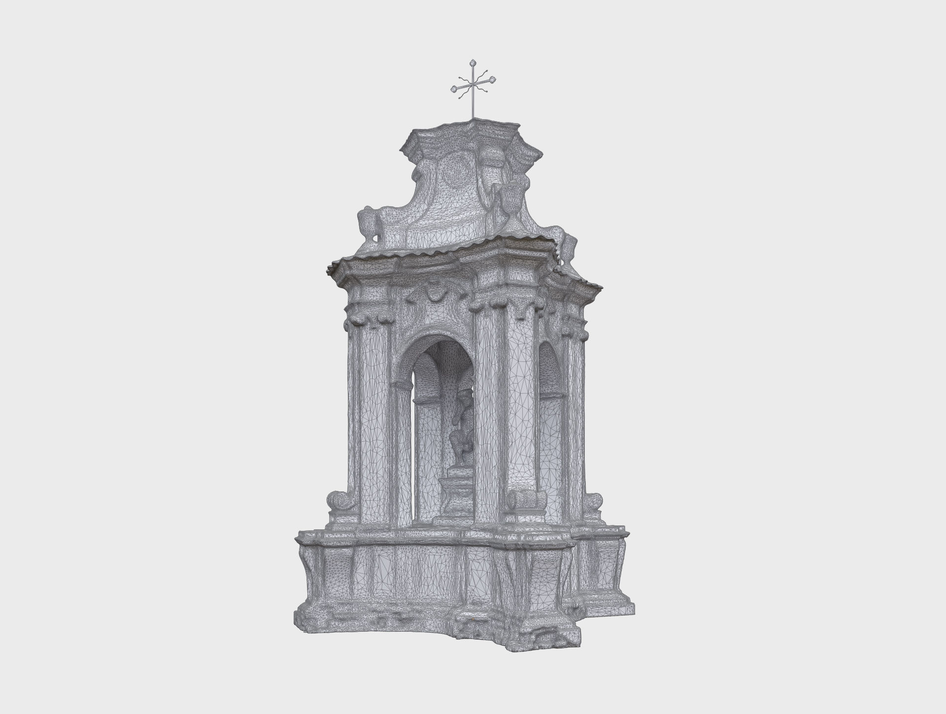 Pensive Christ shrine at Centrum Kultury in Lublin 3D model_3