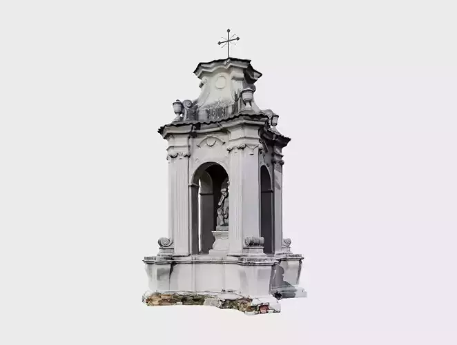 Pensive Christ shrine at Centrum Kultury in Lublin 3D model Pensive Christ shrine at Centrum Kultury in Lublin 3D model