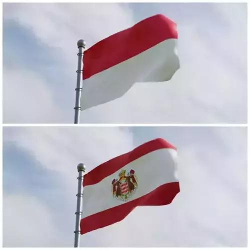 Animated Monaco Flags