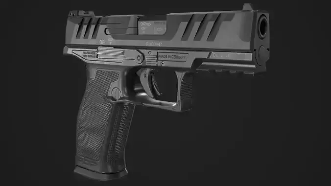 Walther PDP Full-Size Low-poly 3D model