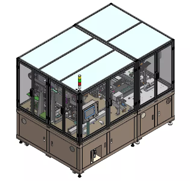 Fully automatic power lithium battery lamination machine 3D model