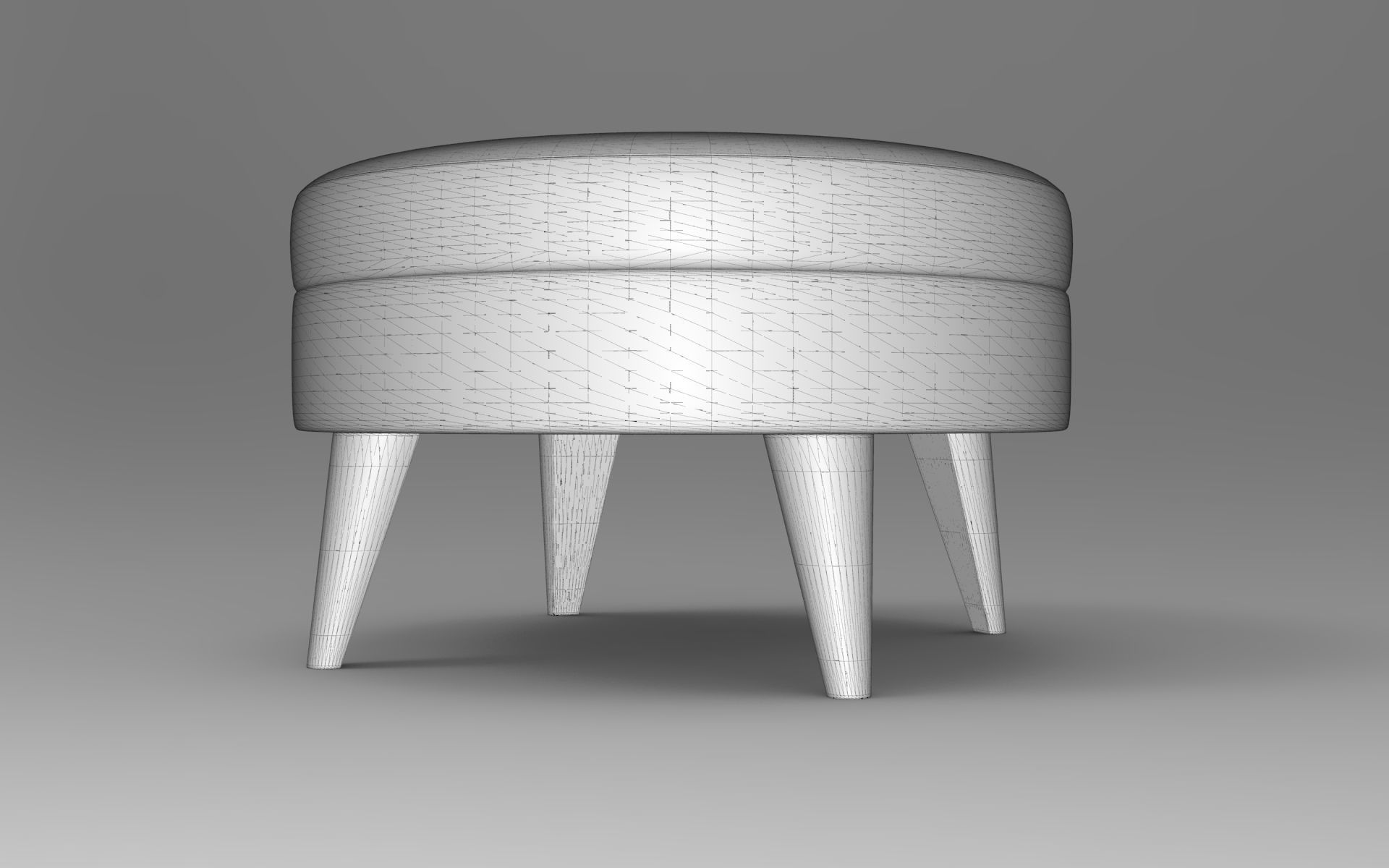 Pass Stool Low-poly 3D model_6