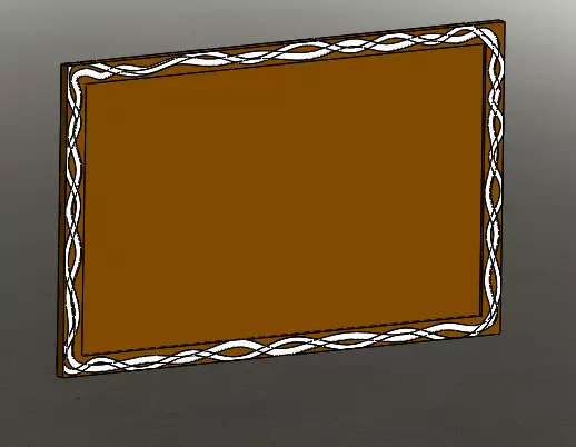 decoration board 3D model_0