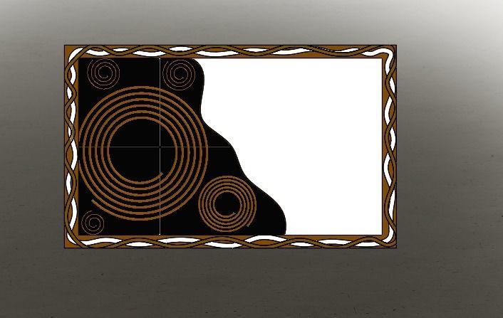 decoration board 3D model_3