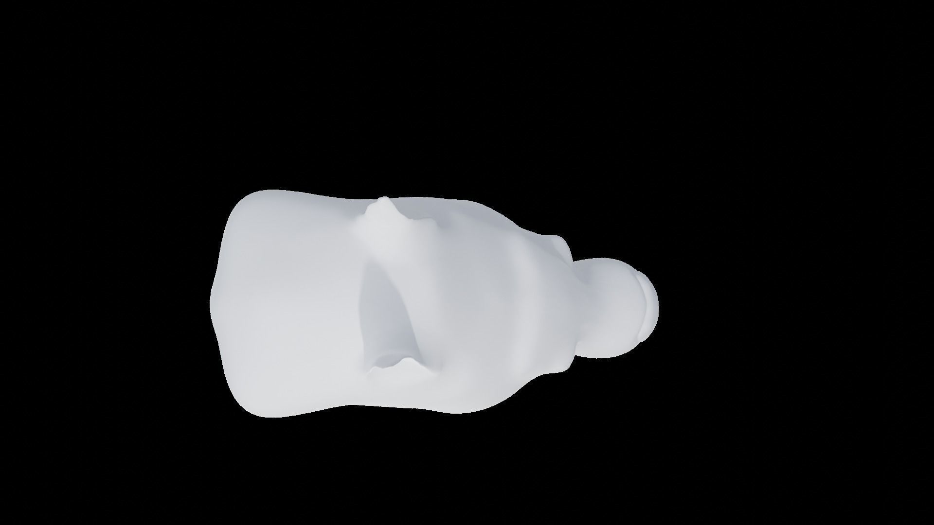 DogHead horse head 3D model_4