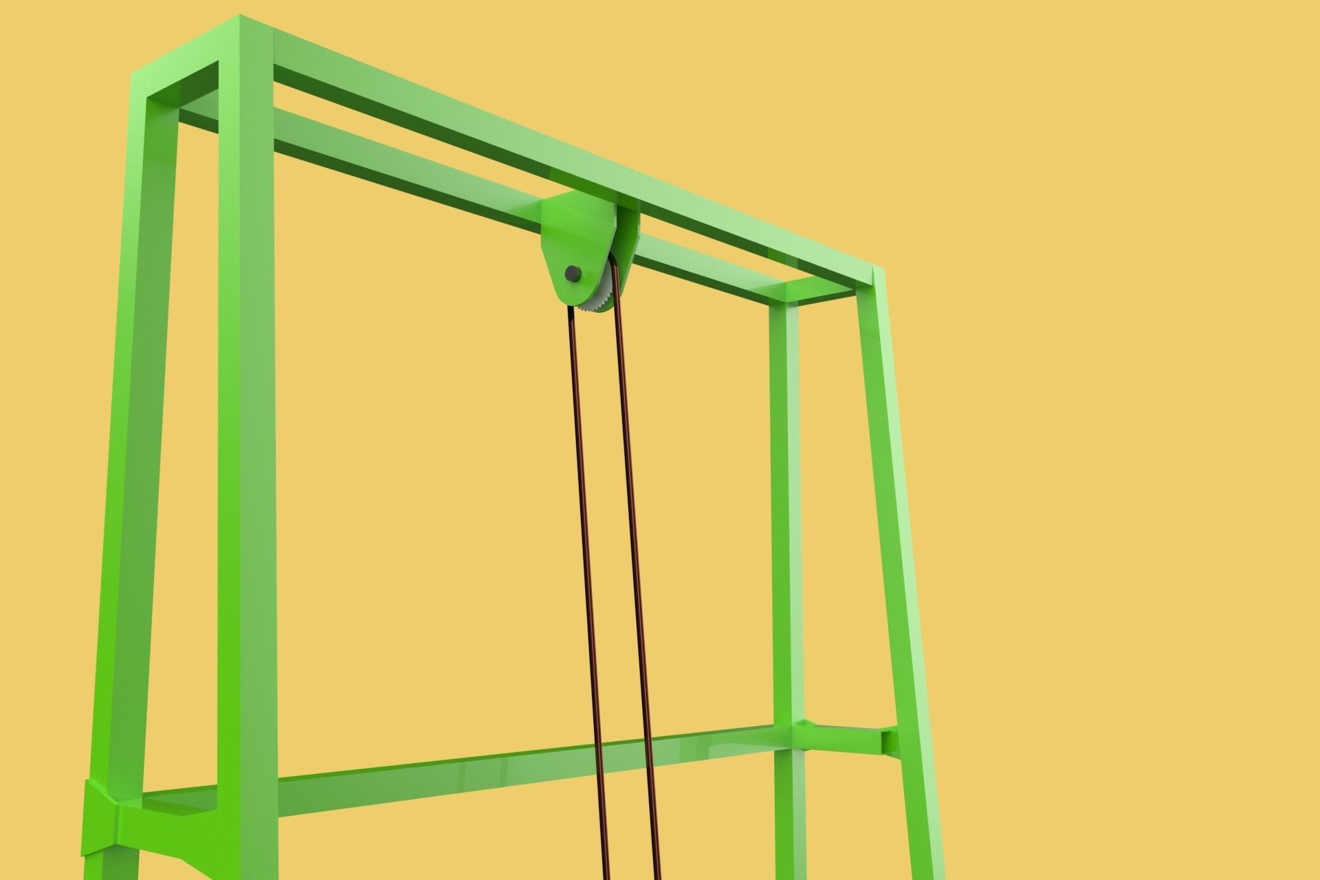 SUGARCANE LOADER LIFTER MACHINE LIFTING TO THE TRUCK 3D model_9