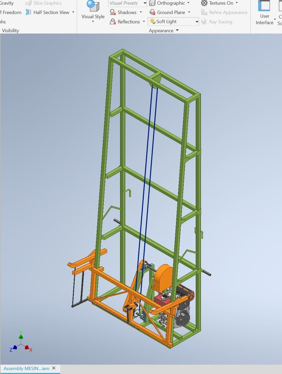SUGARCANE LOADER LIFTER MACHINE LIFTING TO THE TRUCK 3D model_12