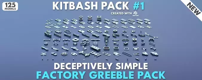 Factory Greeble Kitbash Pack 1