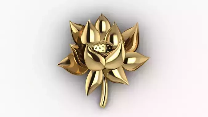 lotus brooch