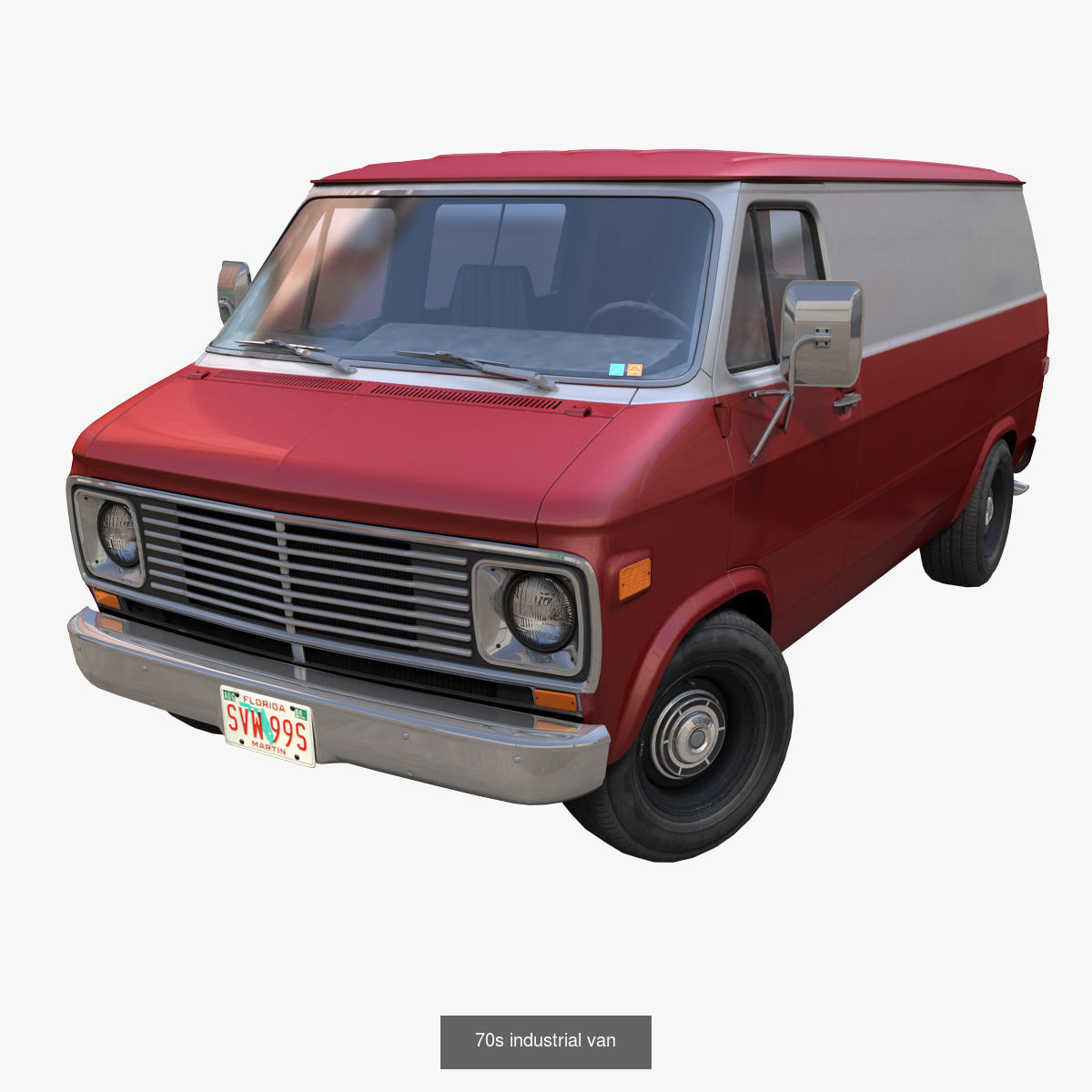 90s Highway traffic cars 3D Model Collection_8
