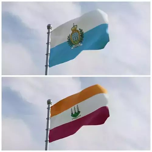 Animated San Marino Flags 