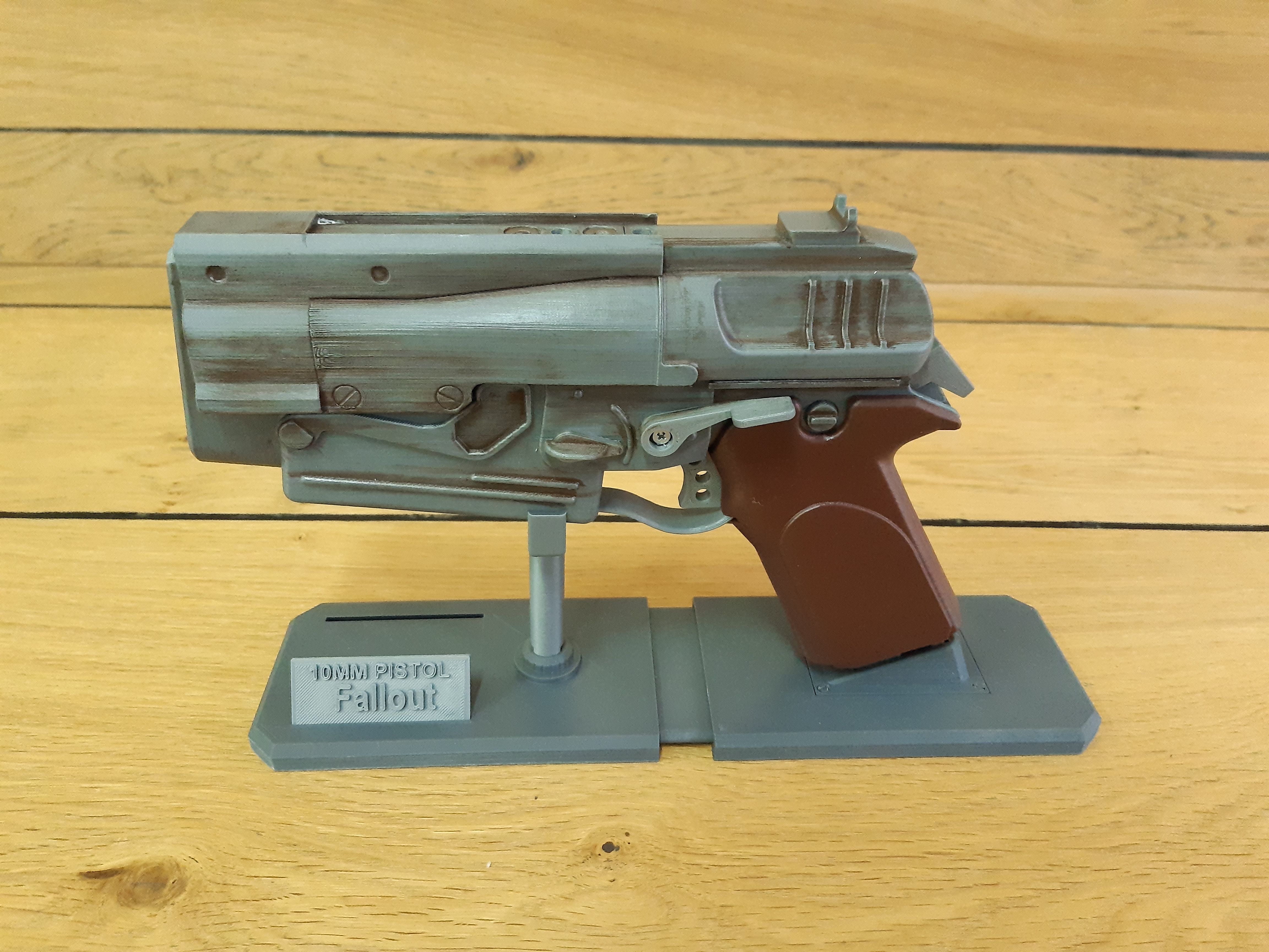 10mm Blaster - Fallout 4 - Printable - STL  3D print model_11