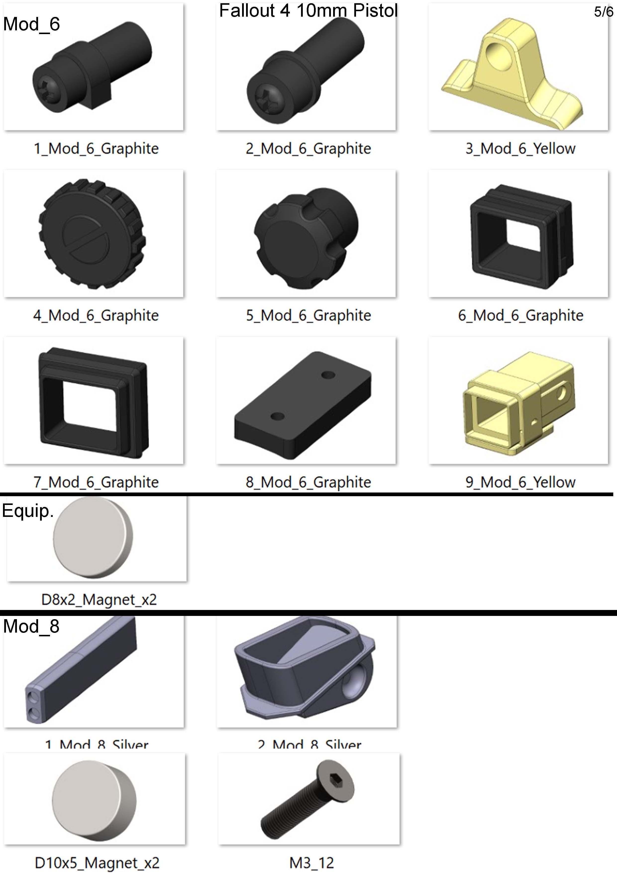 10mm Blaster - Fallout 4 - Printable - STL  3D print model_7