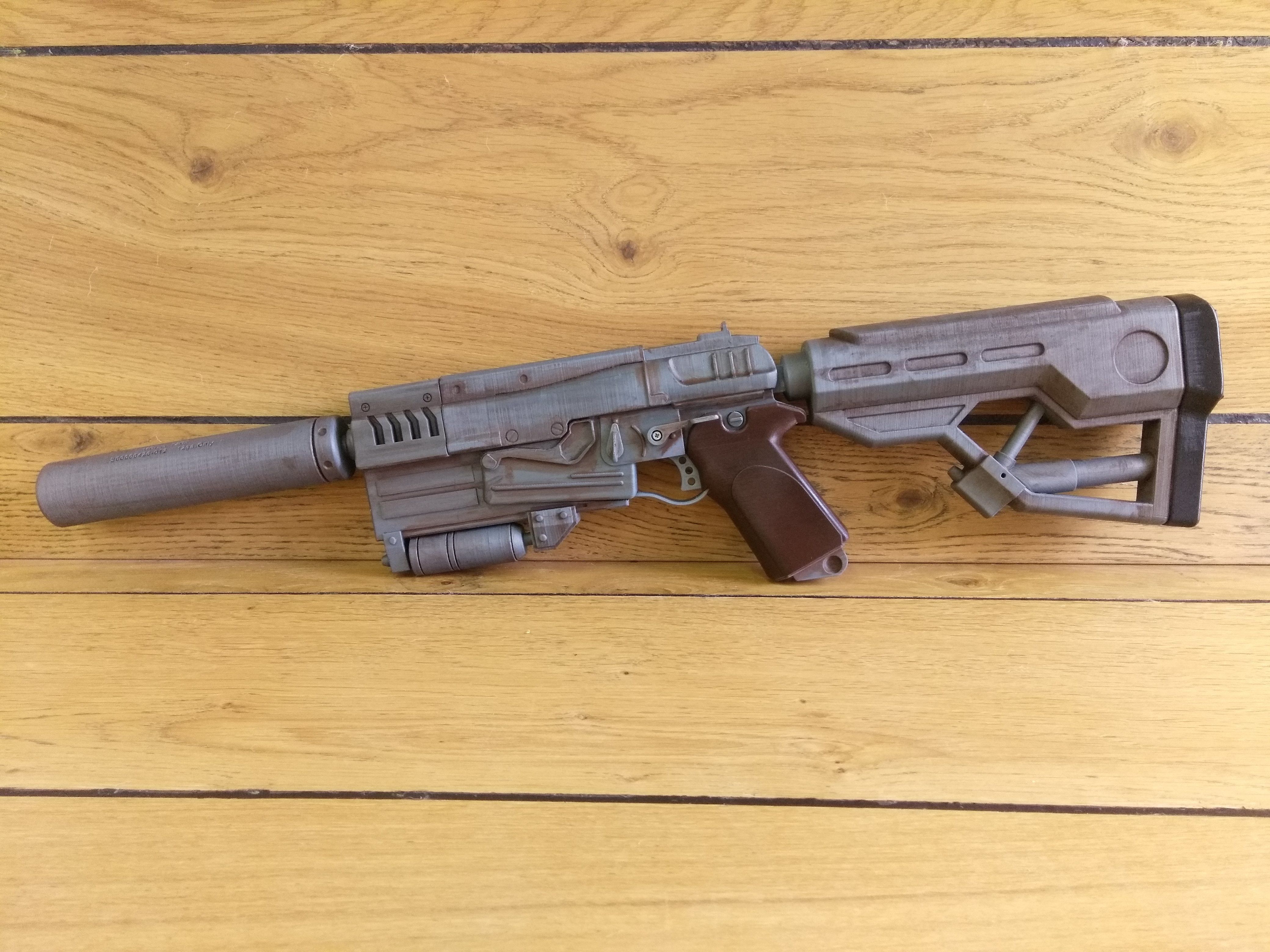10mm Blaster - Fallout 4 - Printable - STL  3D print model_13
