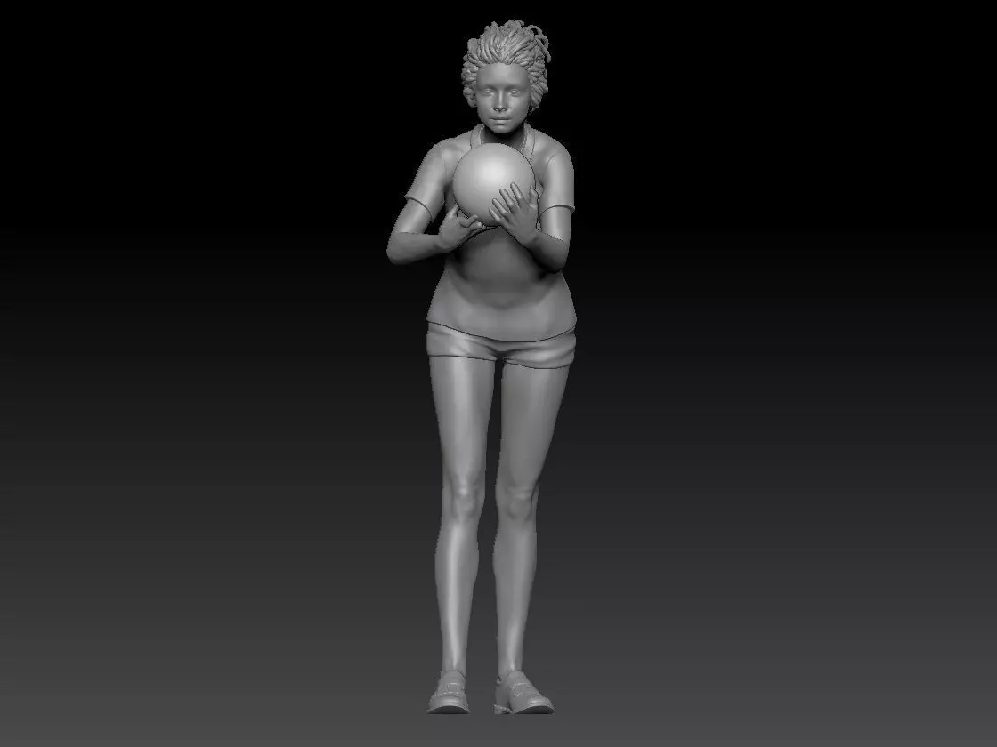 BOWLING GIRL 1 3D print model_0