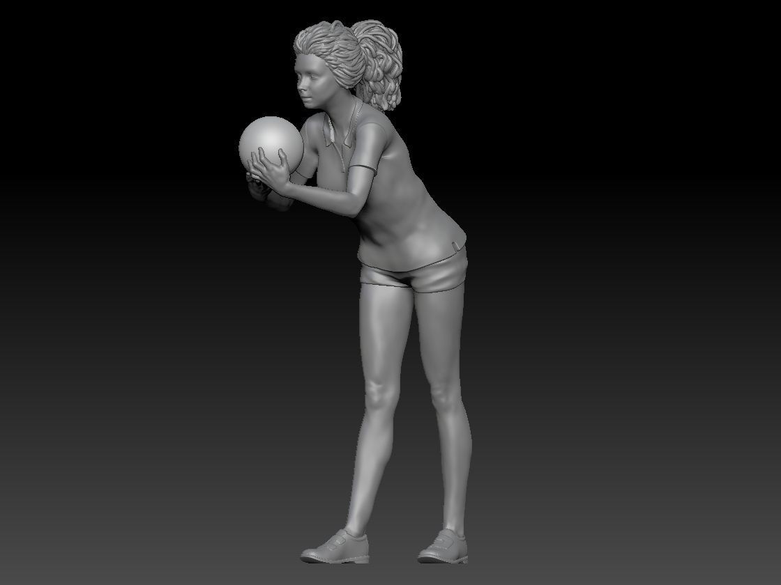 BOWLING GIRL 1 3D print model_1