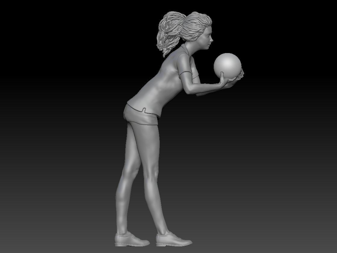 BOWLING GIRL 1 3D print model_6