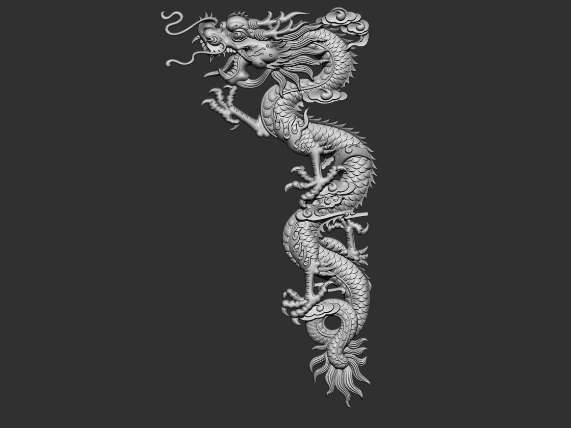 dragon 3D print model_4